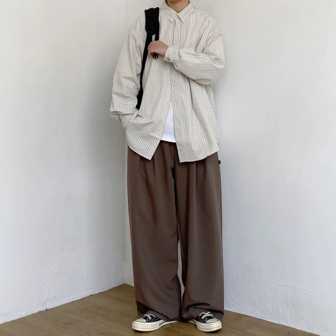 Women Casual Striped Shirt Mune Fashion
