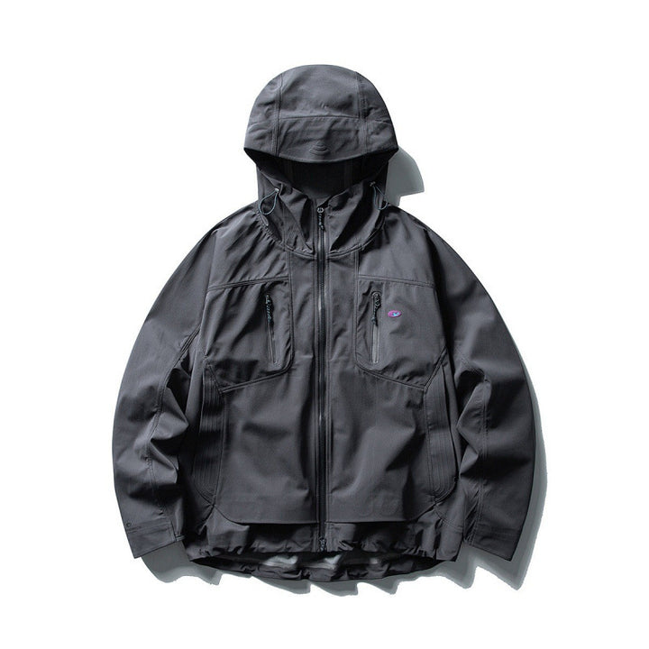 Unisex Technical Softshell Field Jacket with welded seams, four zippered pockets, and extended back part Mune Fashion