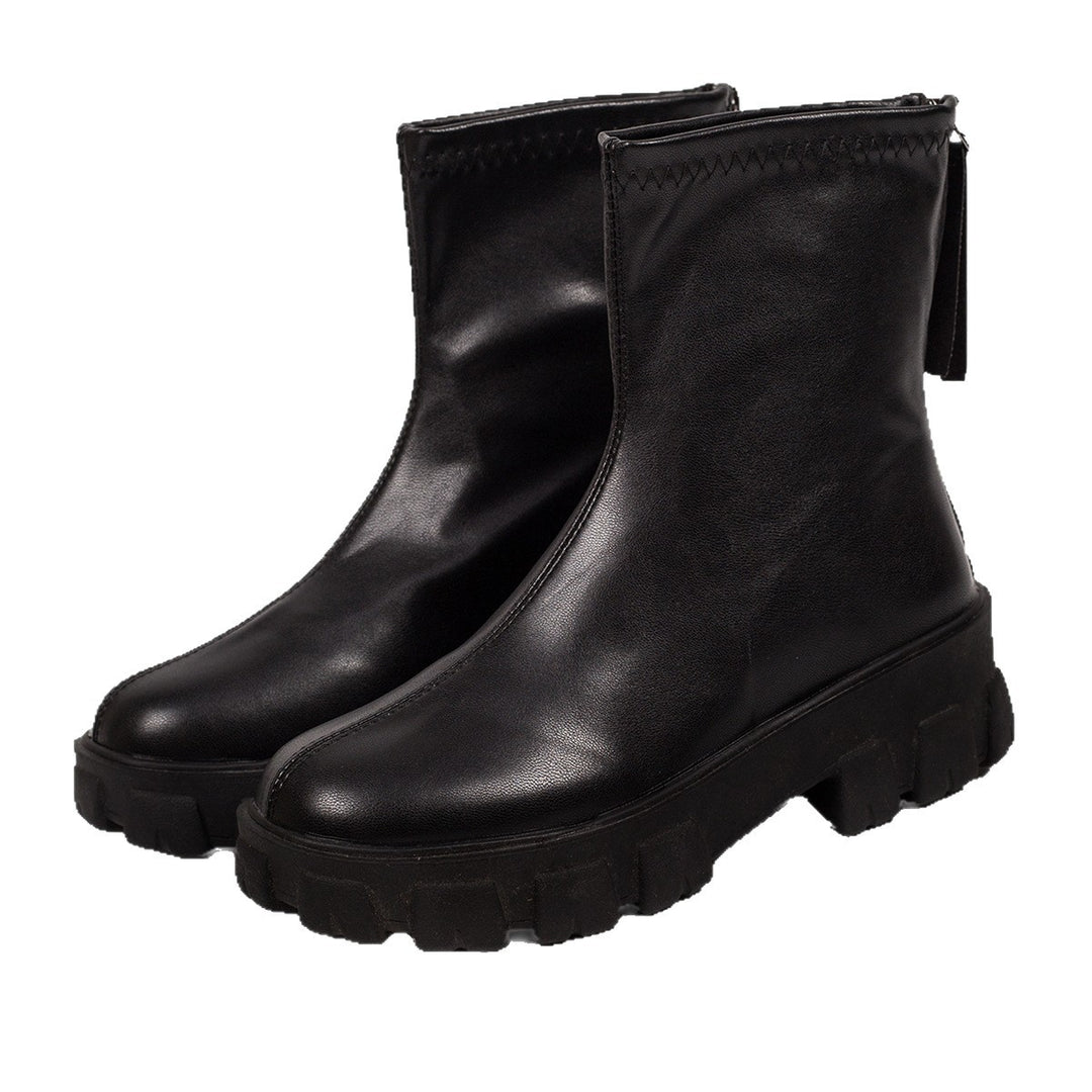 Womens Fashion Chunky Boots Mune Fashion
