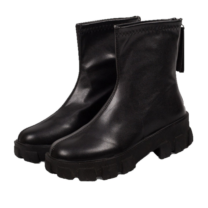 Womens Fashion Chunky Boots Mune Fashion