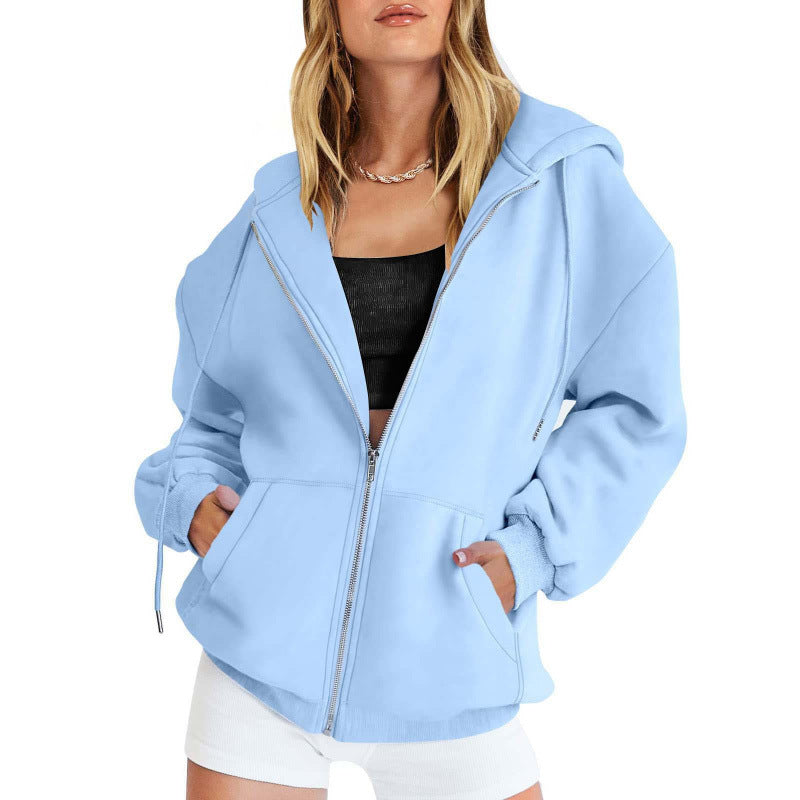 Women Oversized Hoodie Jacket Mune Fashion