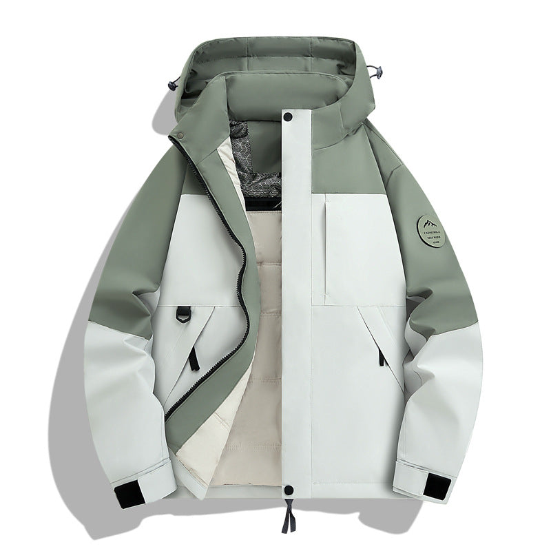 Men's Waterproof and Breathable Softshell Outdoor Jacket Mune Fashion