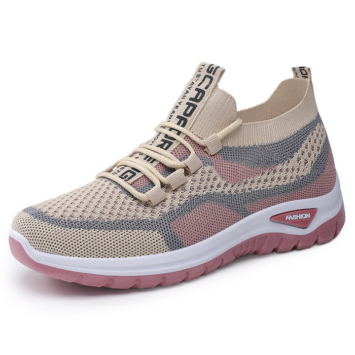 Women's nan sock-like platform sneakers with breathable knit upper and cushioning EVA sole Mune Fashion