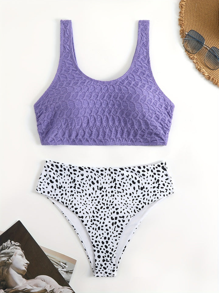 Women’s Sporty Bikini Set with Elastic Straps Mune Fashion