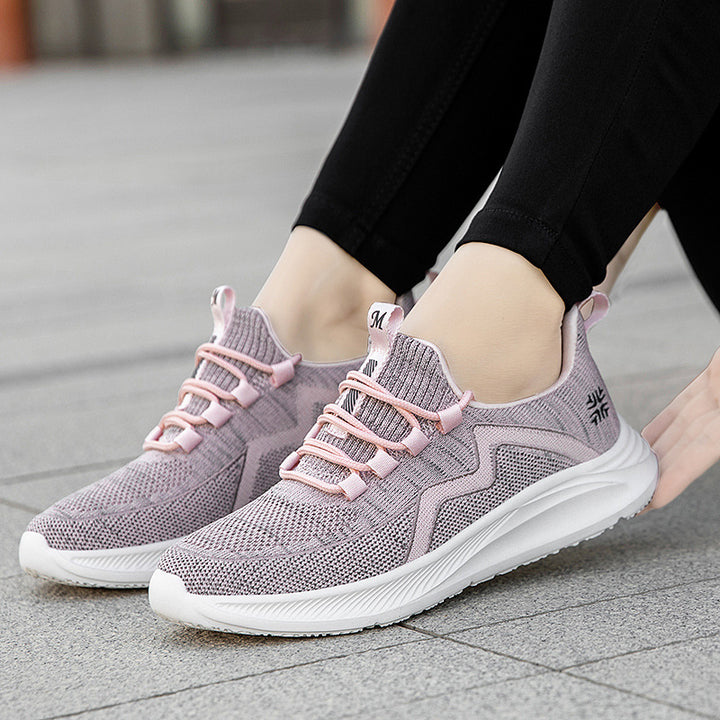 Women's breathable knitted sneakers with memory foam insole and shock-absorbing EVA midsole Mune Fashion