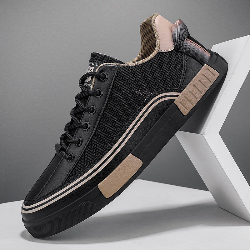 Unisex lightweight retro cup sole sneakers with breathable mesh, padded comfort insole and grippy rubber outsole Mune Fashion