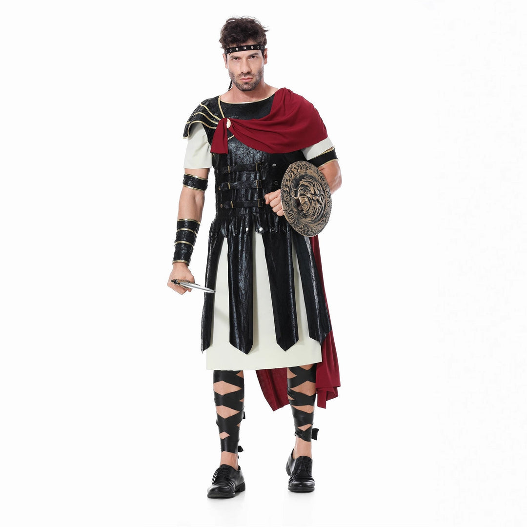 Girls Gladiator Costume with Cape and Accessories Mune Fashion