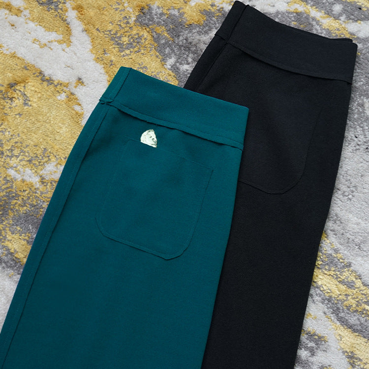Women's Elegant Maxi Skirt with Front Slit Detail Mune Fashion