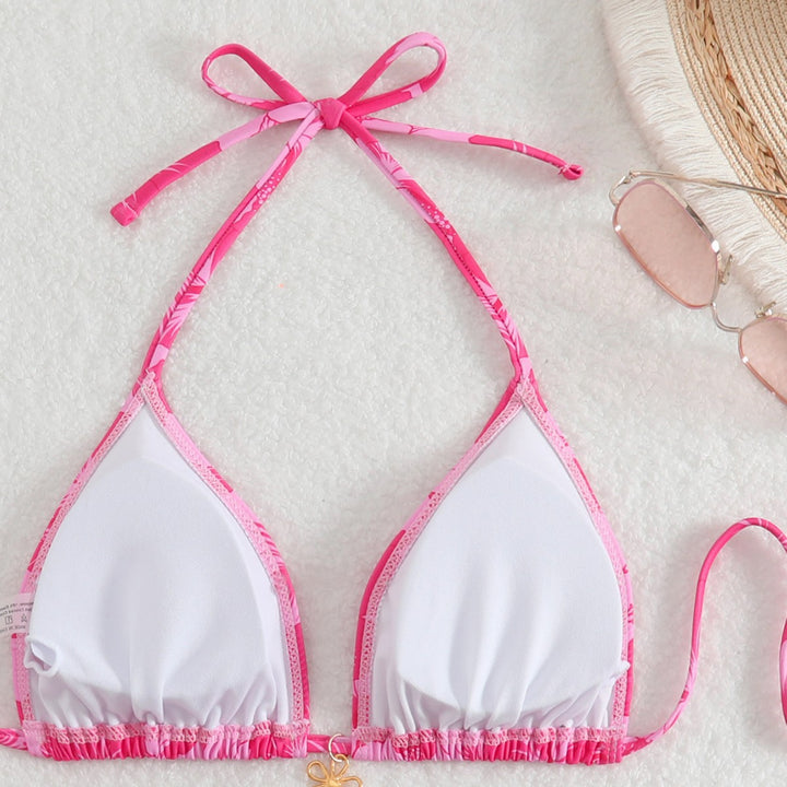 Women's bikini set with floral design and adjustable ties Mune Fashion