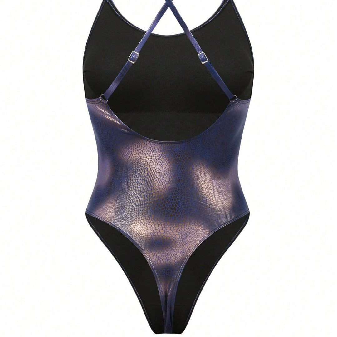 Women's swimsuit with animal print and adjustable straps Mune Fashion
