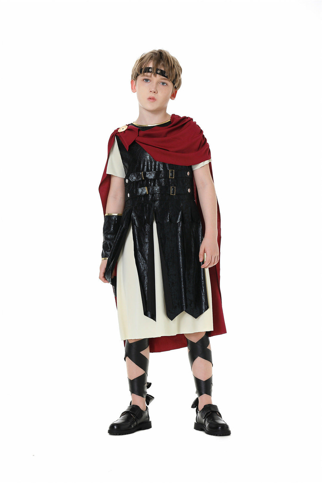 Girls Gladiator Costume with Cape and Accessories Mune Fashion
