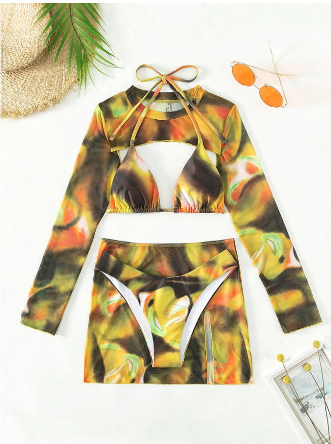 Women's bikini set with long sleeve top Mune Fashion
