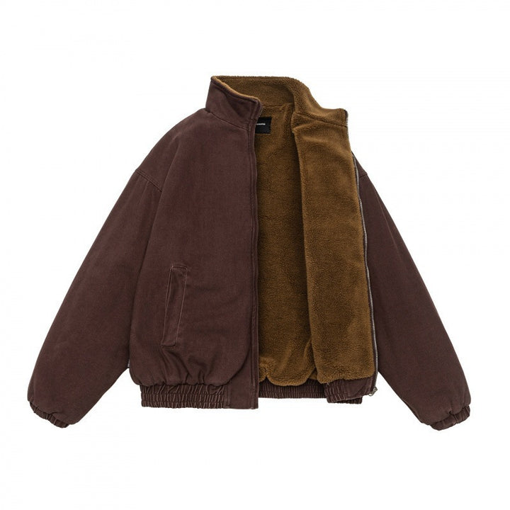 Unisex Padded Bomber Jacket with Teddy Lining Mune Fashion