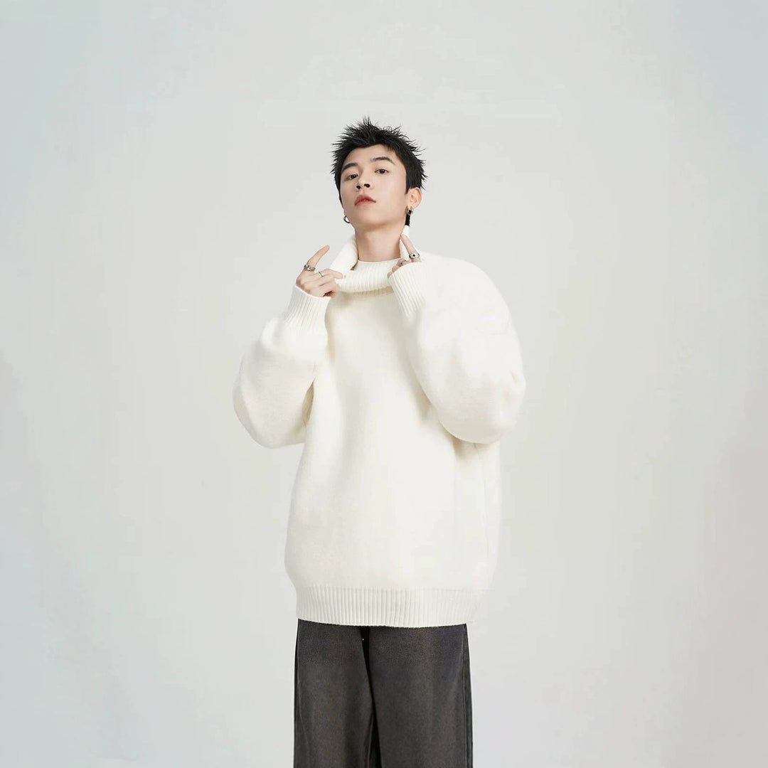Unisex Oversized Turtleneck Sweater Mune Fashion