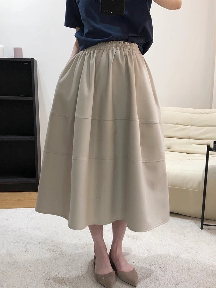 Women Stylish and Elegant Pleated Skirt Mune Fashion