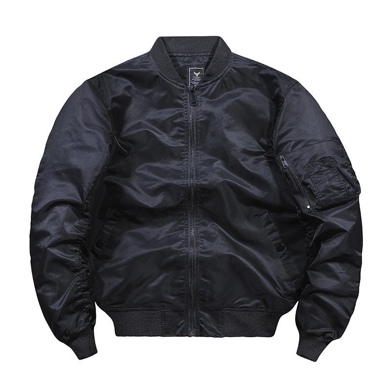 Men's camouflage bomber jacket in pilot style with multiple pockets and knitted cuffs Mune Fashion
