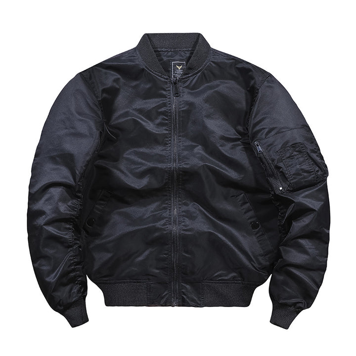 Men's camouflage bomber jacket in pilot style with multiple pockets and knitted cuffs Mune Fashion