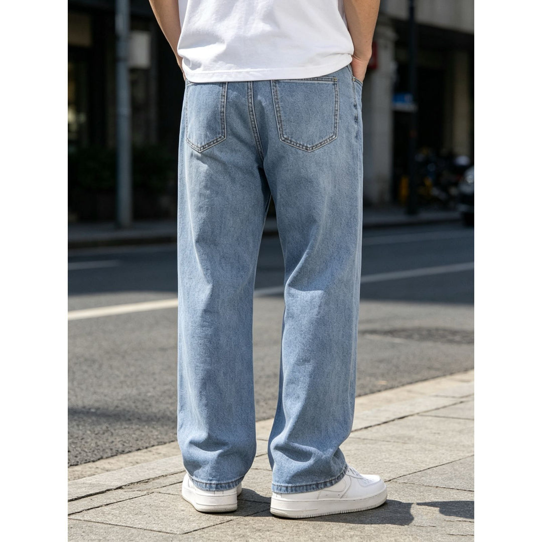 Men's Stylish Loose-Fit Jeans with Unique Graphics Mune Fashion