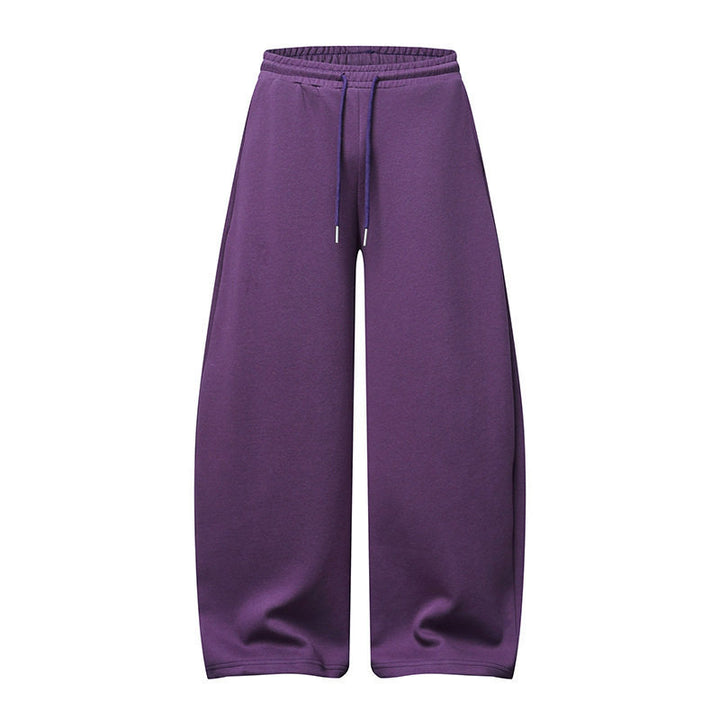Women's palazzo sweatpants with high elastic waistband, drawstring and extra wide leg Mune Fashion