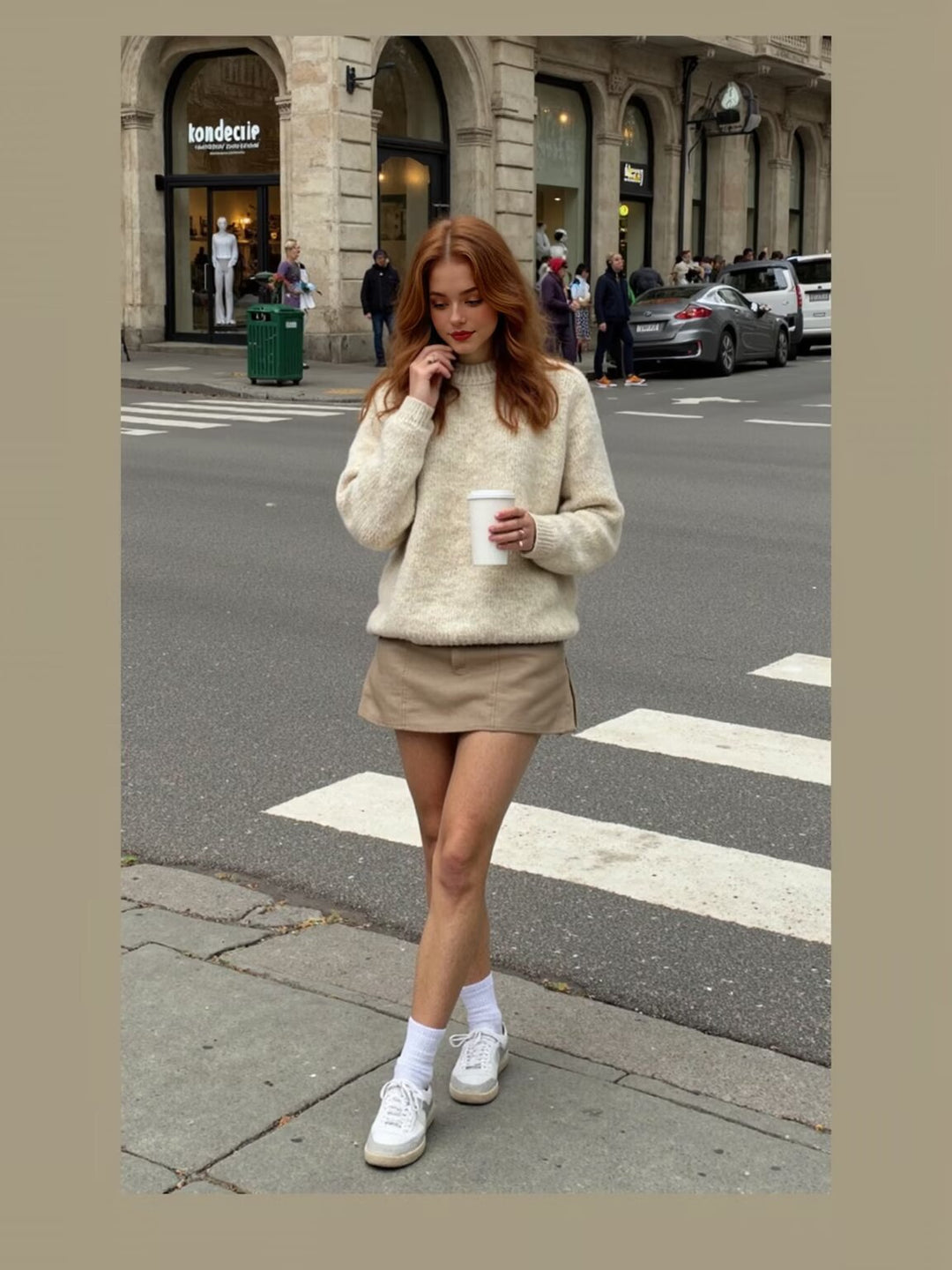 Women Oversize Mohair Look Pullover with Round Neck and Raglan Sleeves Mune Fashion
