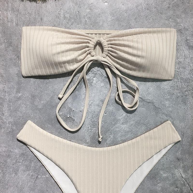 Ladies Bandeau Bikini with Wrap Skirt Mune Fashion