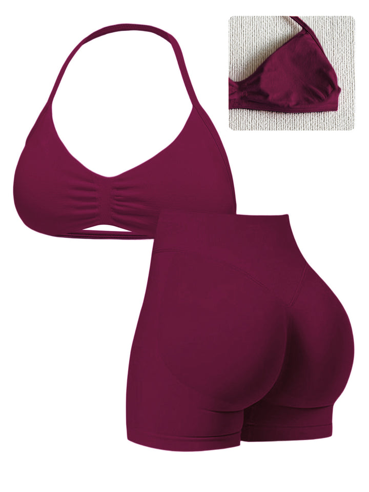 Women's Sporty Bikini with Padded Top and High Waist Mune Fashion