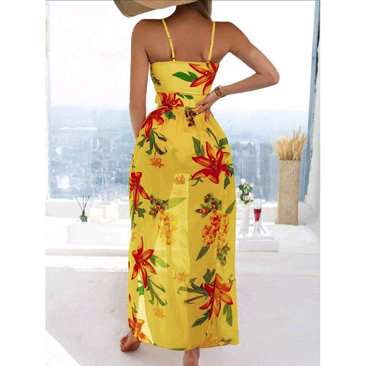 Women's bikini set with floral top and casual maxi skirt Mune Fashion