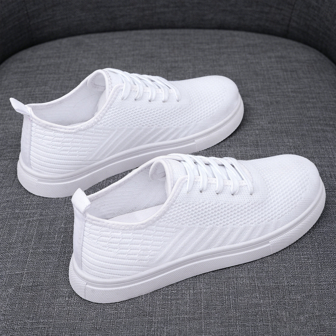 Women's lightweight knit slip-on sneaker with elastic sock entry, breathable 3D knit and cushioning lightweight sole Mune Fashion