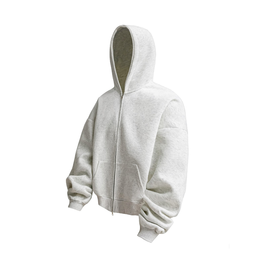 Unisex Oversized Hoodie Zip Jacket with Thermal Fleece and Kangaroo Pocket Mune Fashion