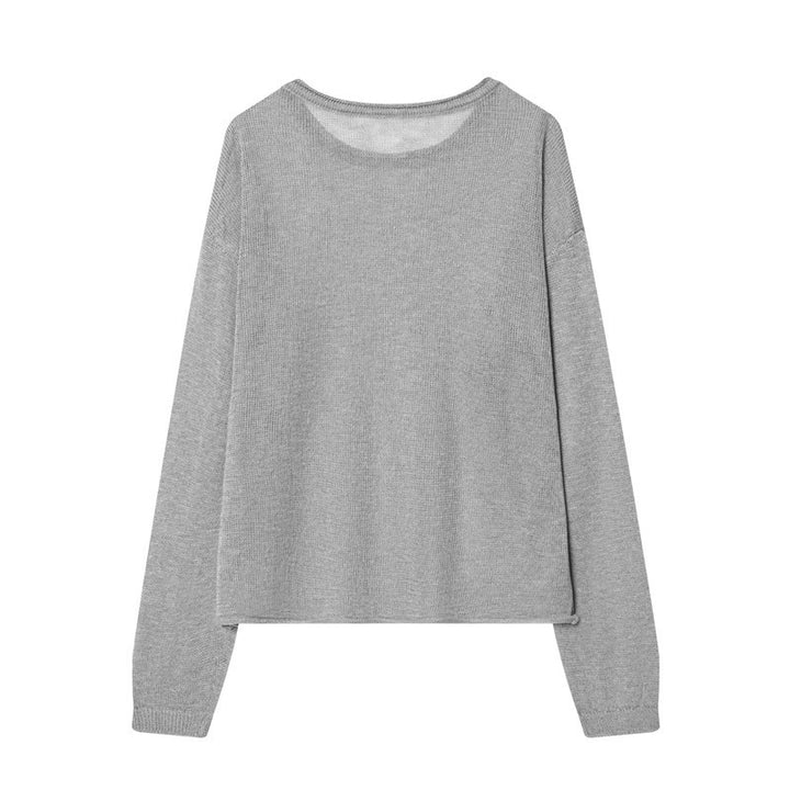Women's Fine Knit Loungewear Set with Round Neck Sweater, Wide Palazzo and Structured Skirt Overlay Mune Fashion