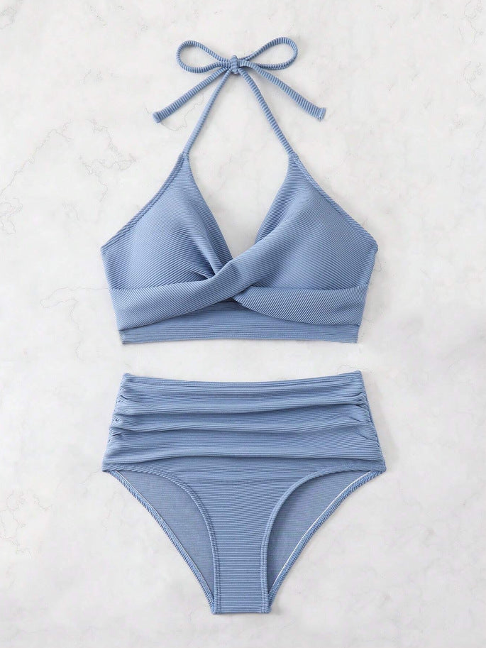 Women's bikini set with high waist and elegant wrap design Mune Fashion