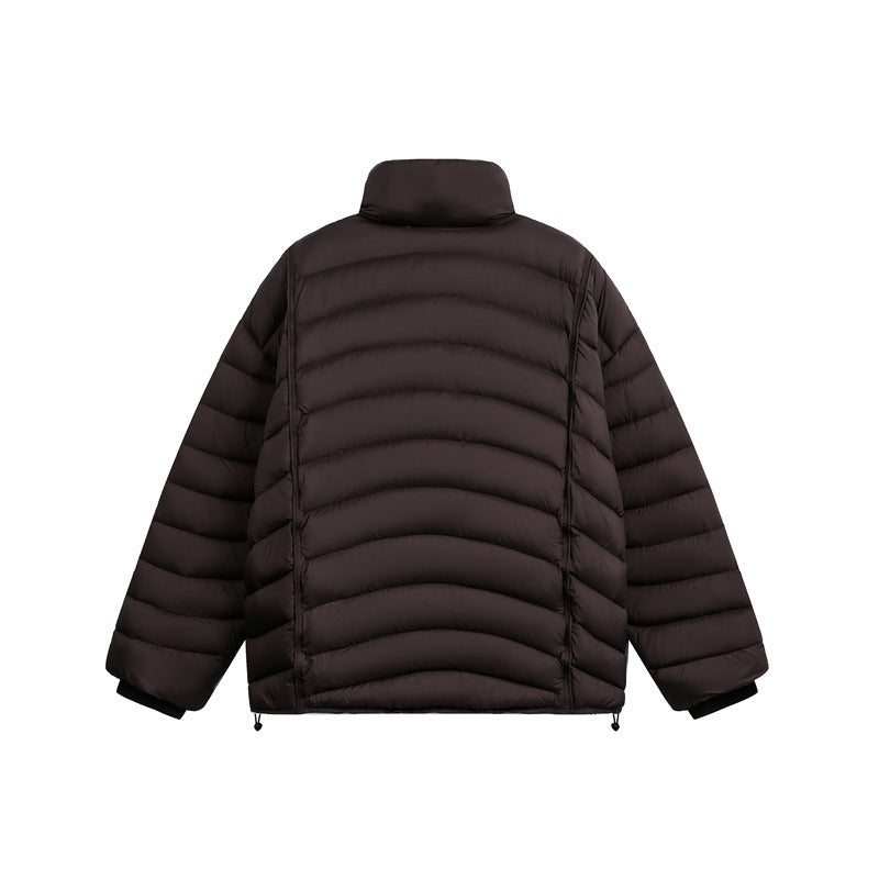 Women's short cut ultralight quilted jacket with stand-up collar Mune Fashion