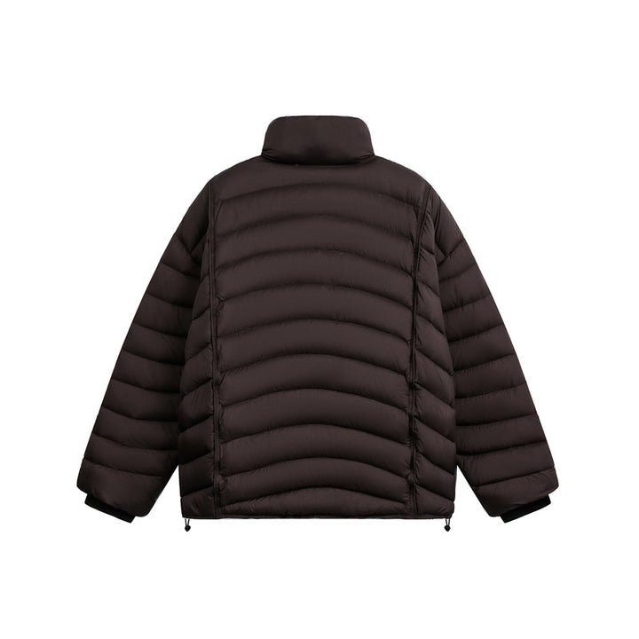 Women's short cut ultralight quilted jacket with stand-up collar Mune Fashion