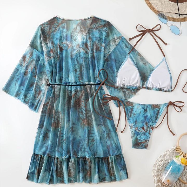 Women's Beach Dress and Bikini Set Mune Fashion