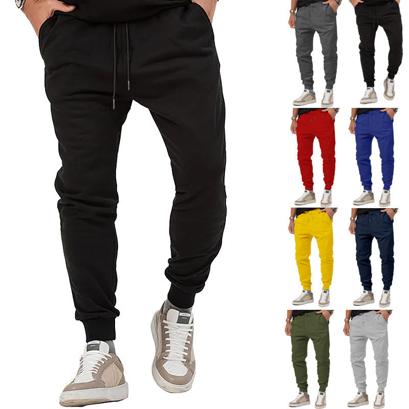Men's jersey sweatpants in a tapered cut with concealed drawstring and shape-stable ankle cuffs Mune Fashion