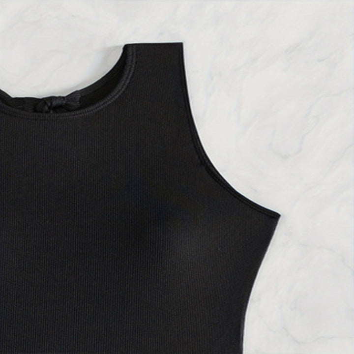 Women's Elegant Sports Swimsuit with High Collar Mune Fashion