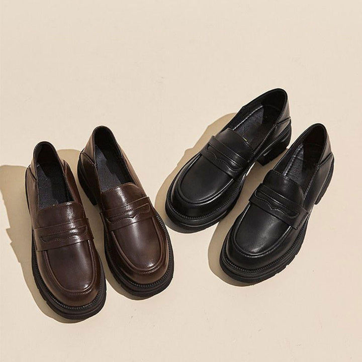 Ladies Elegant and Comfortable Loafers made of High-Quality Leather Mune Fashion