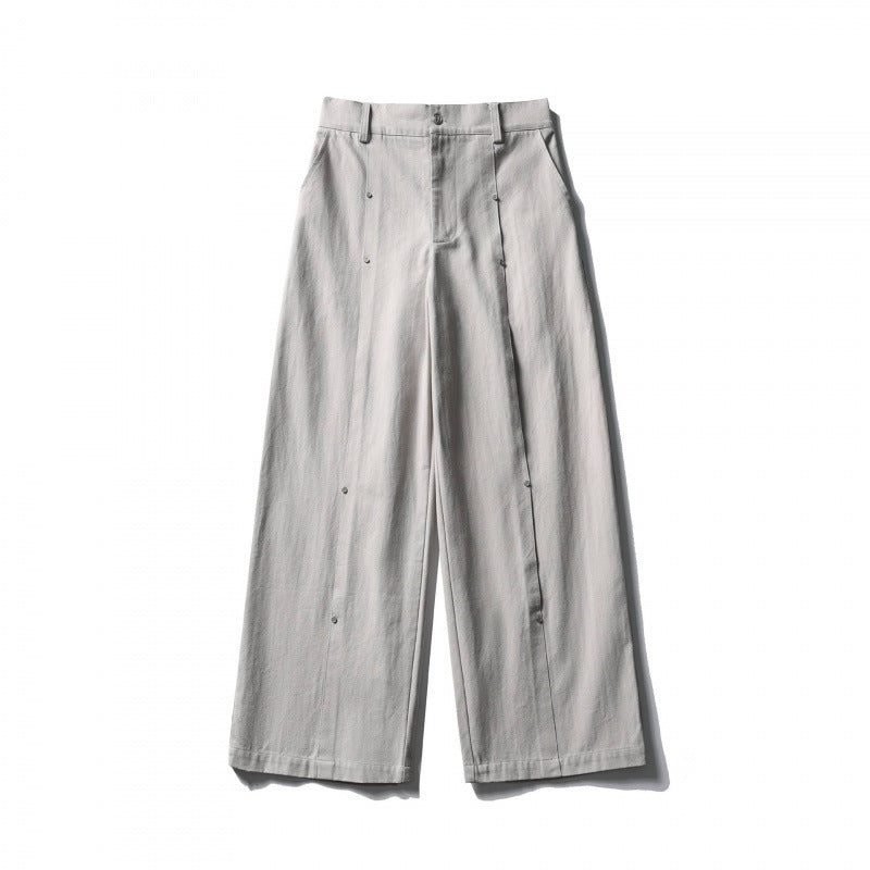 Women Wide High-Waist Culotte Pants made of structured cotton blend Mune Fashion