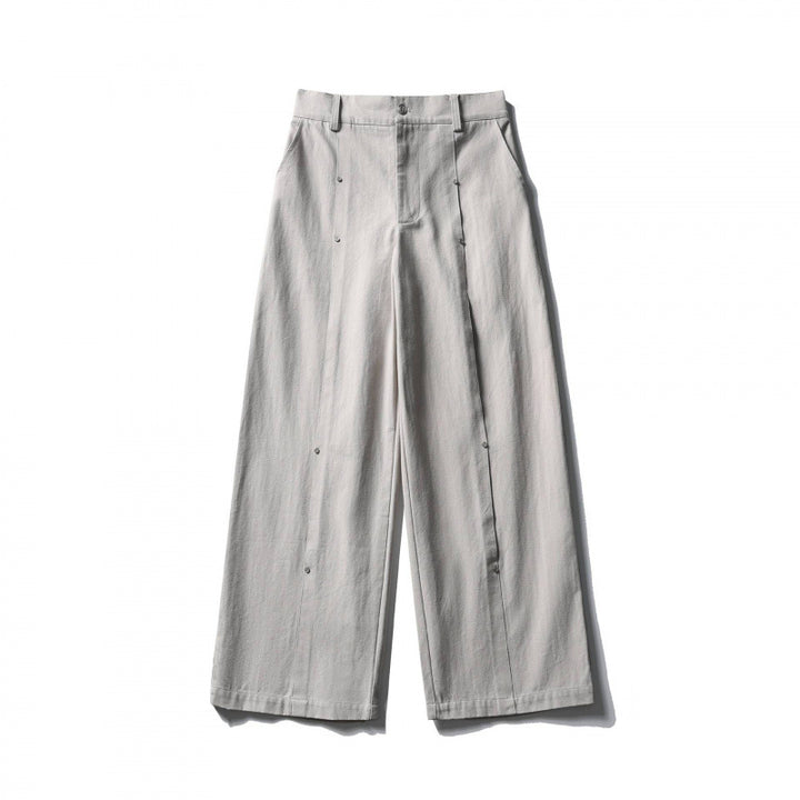 Women Wide High-Waist Culotte Pants made of structured cotton blend Mune Fashion