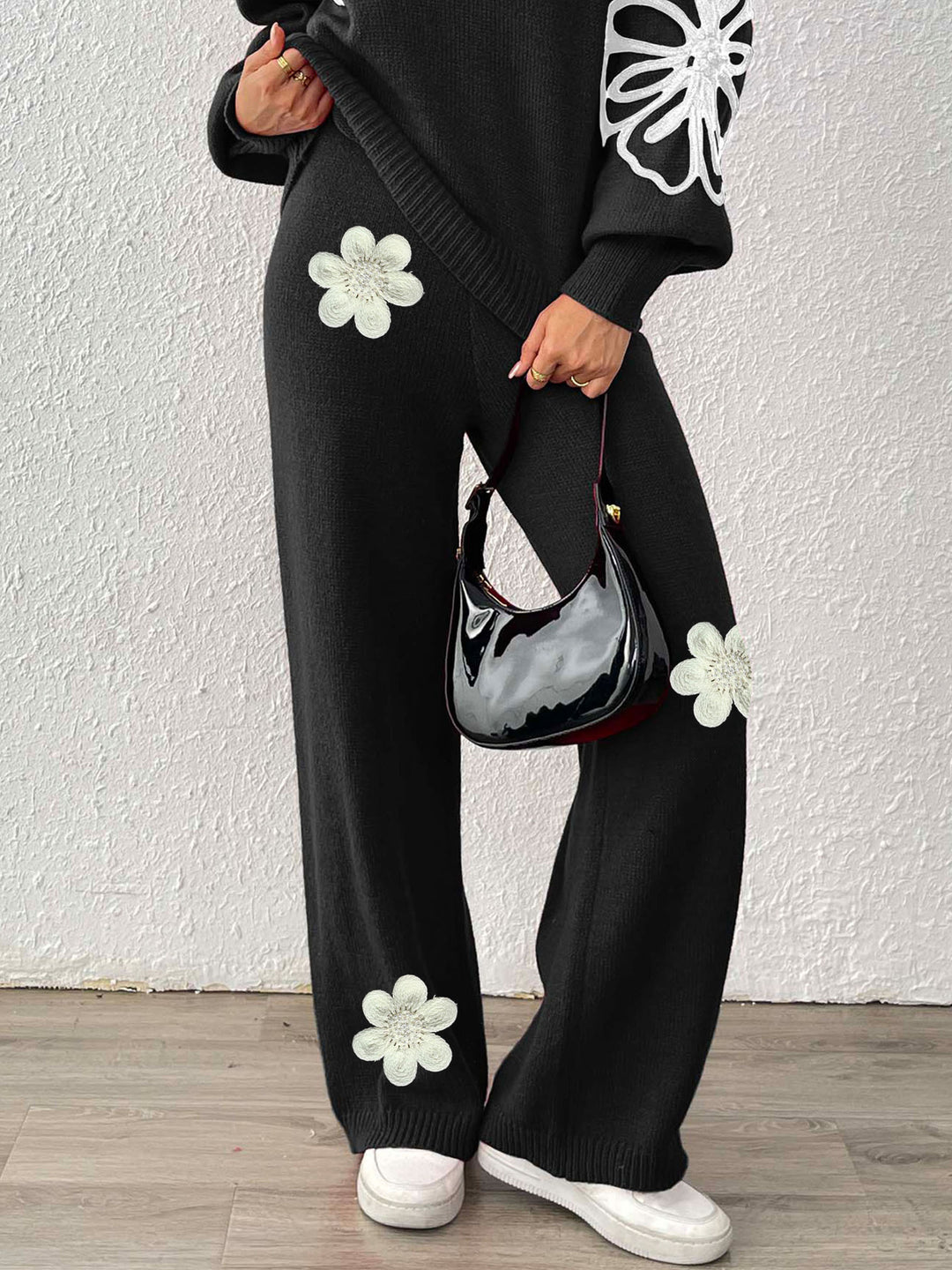 Women Wide Knit Pants Mune Fashion