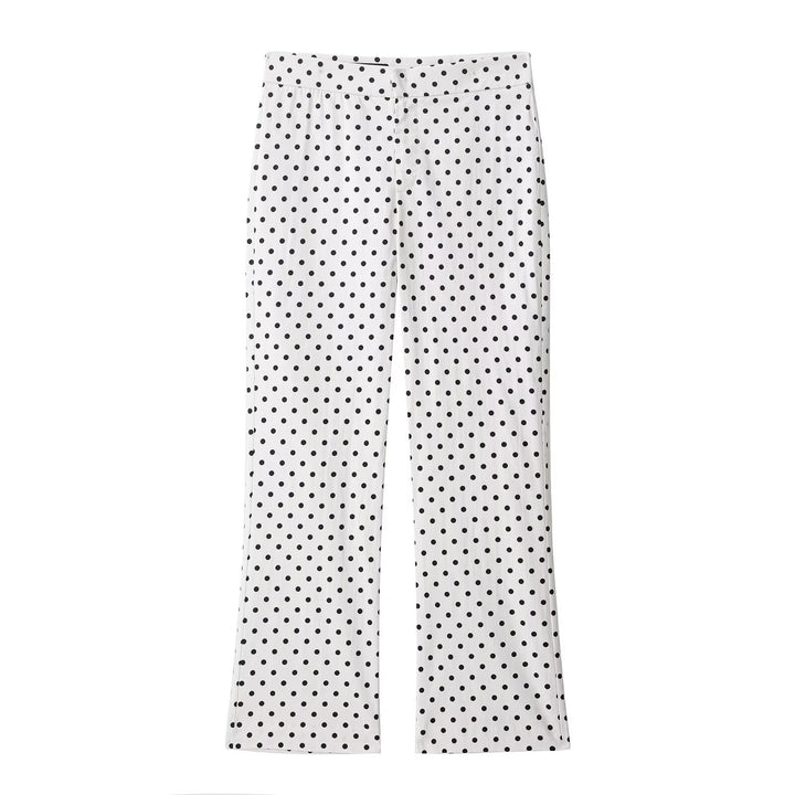 Ladies short-cut rain jacket with polka dot pattern and adjustable drawstring Mune Fashion