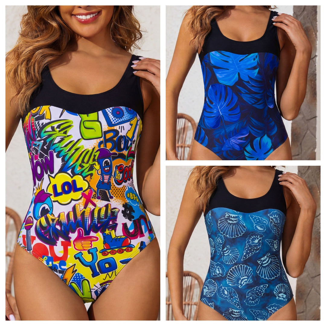 Women Fun Graphic Swimsuit Mune Fashion