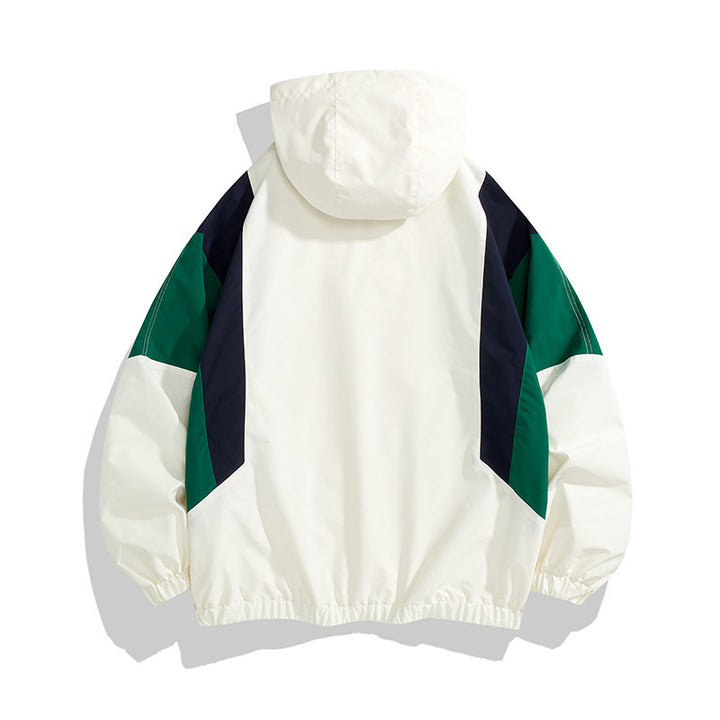 Women’s sports jacket with hood and color block design Mune Fashion