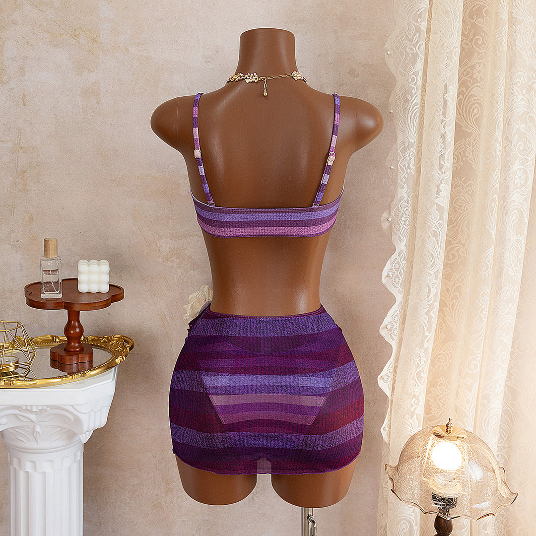 Ladies Bandeau Bikini with sophisticated wrap skirt Mune Fashion