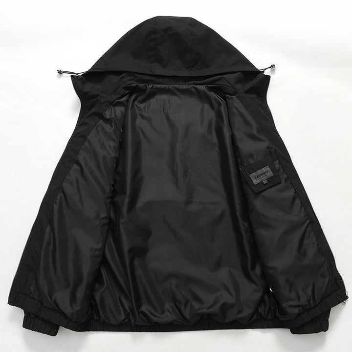 Men's sporty transitional jacket with color block design Mune Fashion