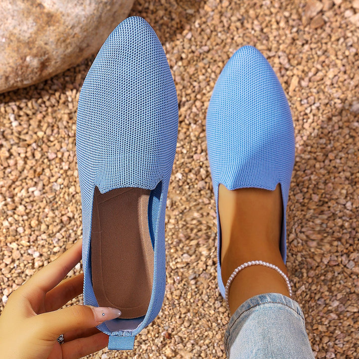 Women's lightweight knitted slippers with memory footbed and non-slip sole Mune Fashion