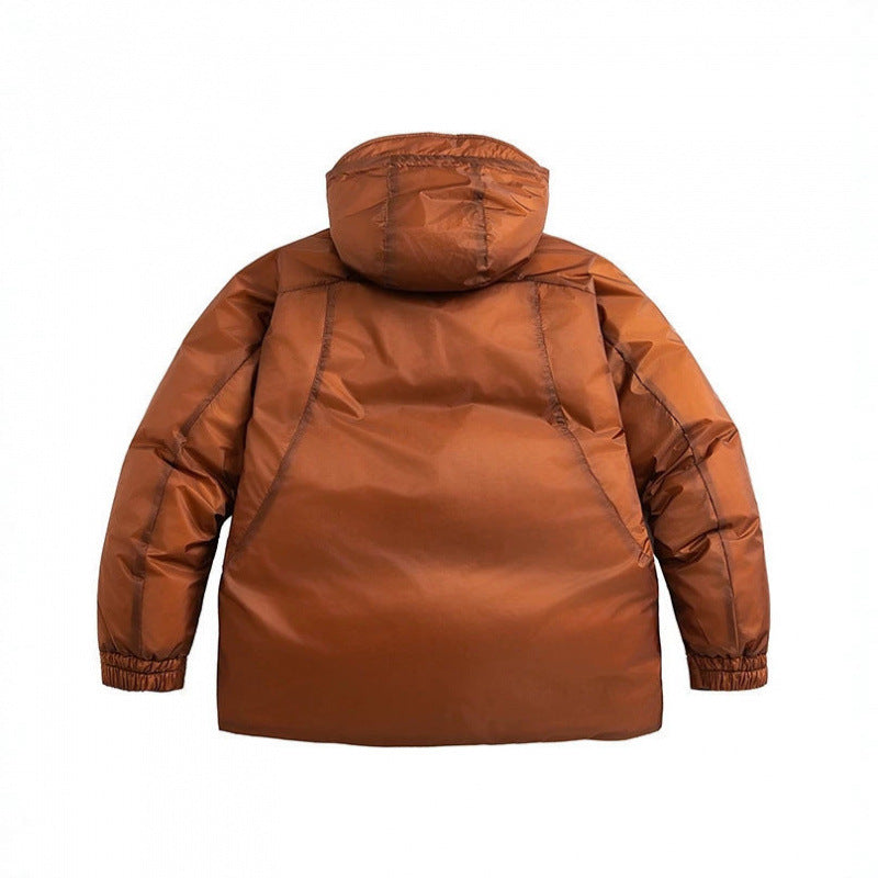 Unisex Oversize padded hoodie with diagonal zip pockets and adjustable hem Mune Fashion