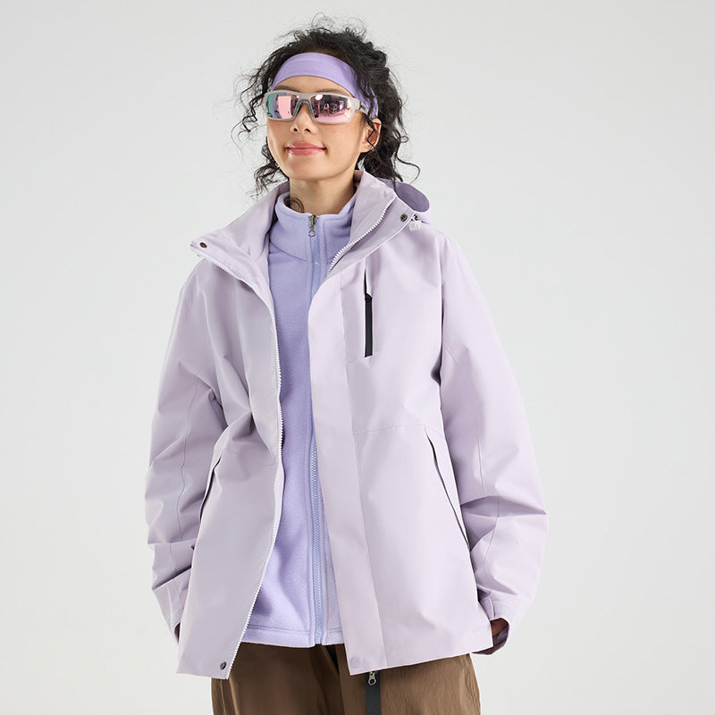 Women's Lightweight Waterproof Parka Hoodie Jacket with Sealed Seams and Drawstring Mune Fashion