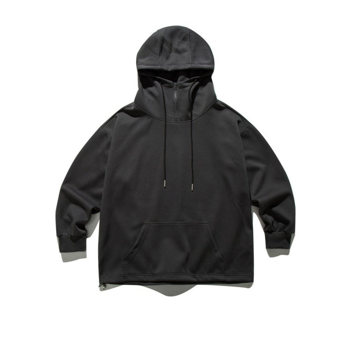Unisex Oversize Hoodie with Half Zipper and Kangaroo Pocket Mune Fashion