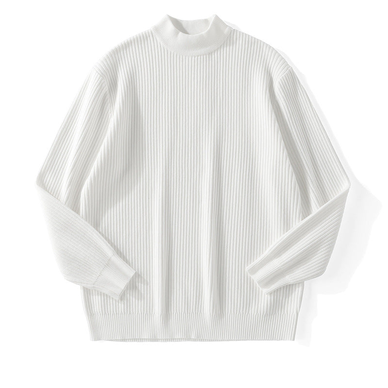 Men's fine knit pullover with stand-up collar Mune Fashion
